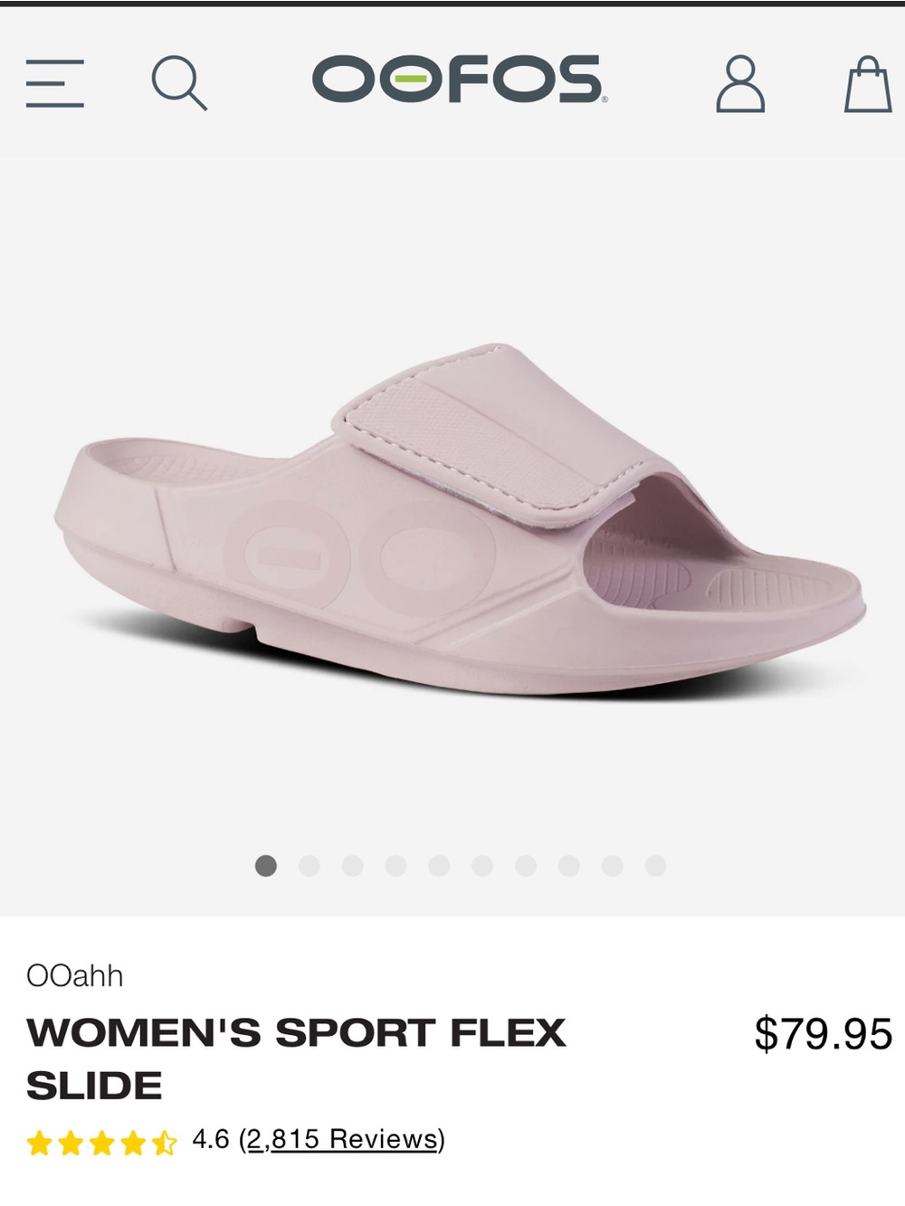 Oofos Sport Flex Slide